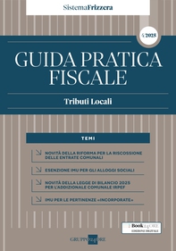 Guida Pratica Fiscale Tributi locali 2025 – Sistema Frizzera - Librerie.coop