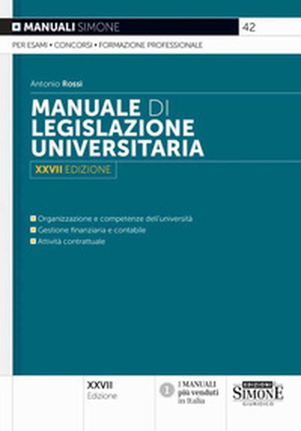 Manuale di legislazione universitaria - Librerie.coop Manuale di legislazione universitaria - Librerie.coop