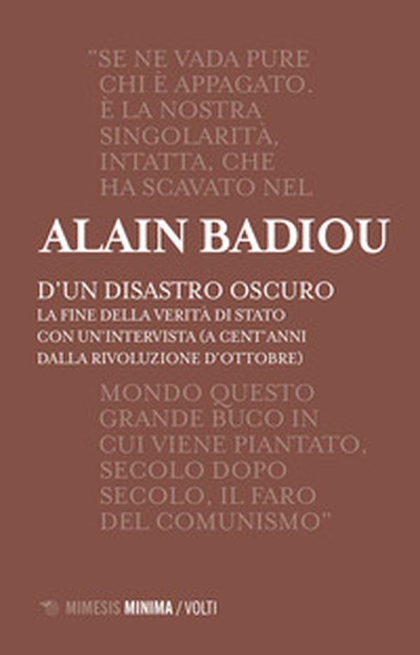 D'un disastro oscuro. La fine della verità di Stato - Librerie.coop D'un disastro oscuro. La fine della verità di Stato - Librerie.coop