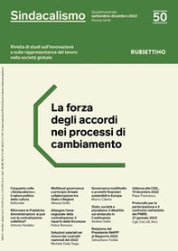 Sindacalismo. Rivista di studi sull'innovazione e sulla rappresentanza del lavoro nella società globale - Vol. 50 - Librerie.coop Sindacalismo. Rivista di studi sull'innovazione e sulla rappresentanza del lavoro nella società globale - Vol. 50 - Librerie.coop