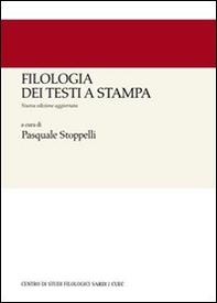 Filologia dei testi a stampa - Librerie.coop