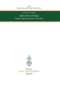 «Ad una voce». Dante alla luce di Pia e Piccarda - Librerie.coop