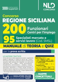 Concorso Regione Sicilia per 200 funzionari. Manuale per il profilo di 95 specialisti mercato e servizi lavoro. Teoria e quiz - Librerie.coop
