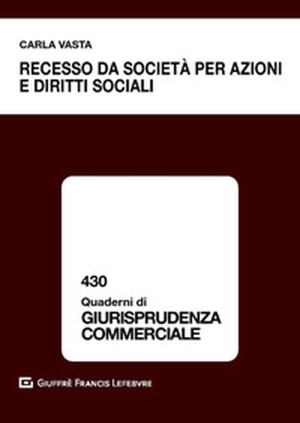 Recesso da società per azioni e diritti sociali - Librerie.coop