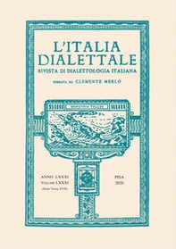 L'Italia dialettale. Rivista di dialettologia italiana - Vol. 81 - Librerie.coop