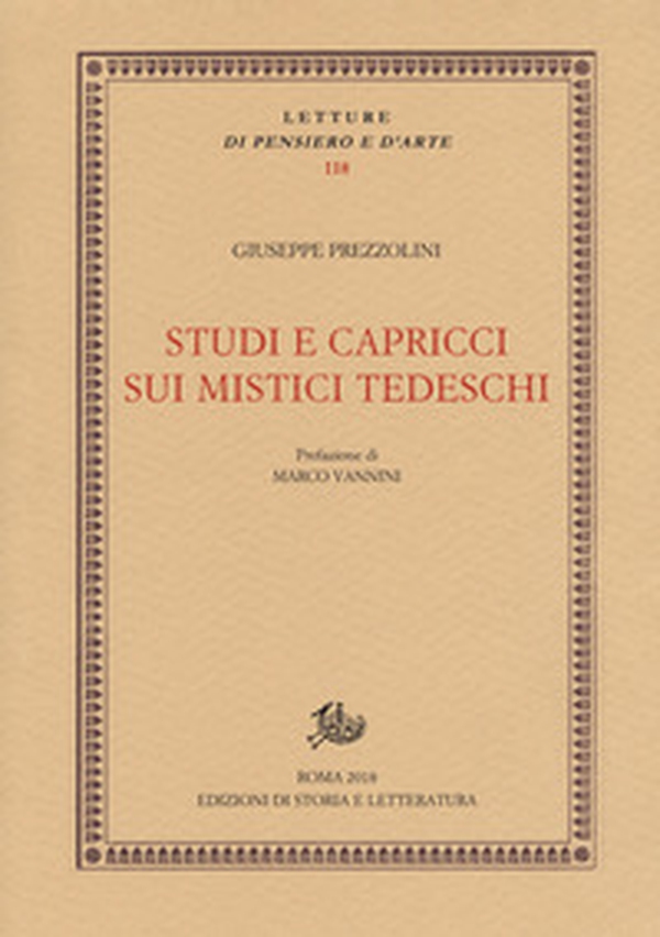 Studi e capricci sui mistici tedeschi - Librerie.coop Studi e capricci sui mistici tedeschi - Librerie.coop