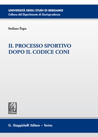 Il processo sportivo dopo il codice Coni - Librerie.coop