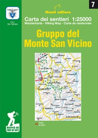 Gruppo del Monte San Vicino. Carta dei sentieri 1:25.000 - Librerie.coop