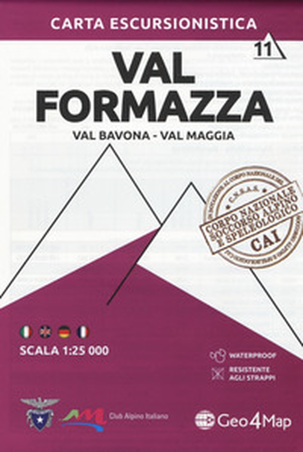 Carta escursionistica Val Formazza, Val Bavona, Val Maggia 1:25.000 - Librerie.coop Carta escursionistica Val Formazza, Val Bavona, Val Maggia 1:25.000 - Librerie.coop