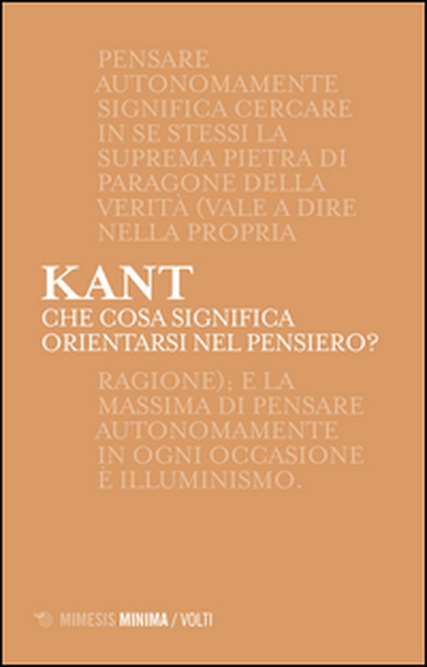 Che cosa significa orientarsi nel pensiero? - Librerie.coop Che cosa significa orientarsi nel pensiero? - Librerie.coop