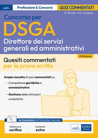 Concorso DSGA - Direttore dei Servizi Generali e Amministrativi - Test commentati - Librerie.coop