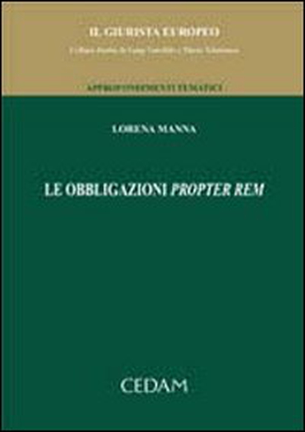 Le obbligazioni propter rem - Librerie.coop