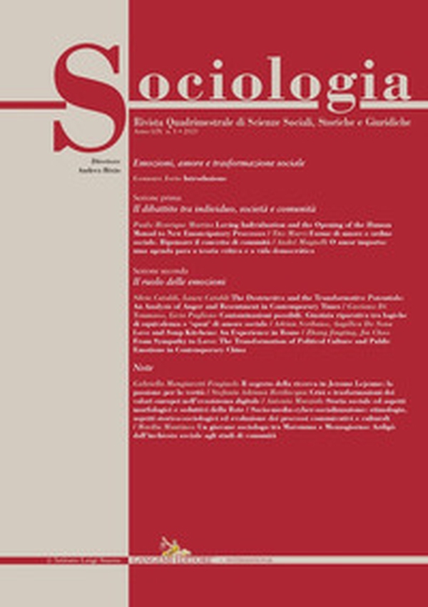 Sociologia. Rivista quadrimestrale di scienze storiche e sociali - Vol. 1 - Librerie.coop Sociologia. Rivista quadrimestrale di scienze storiche e sociali - Vol. 1 - Librerie.coop