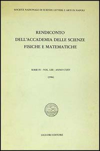 Rendiconto dell'Accademia delle scienze fisiche e matematiche. Serie IV - Librerie.coop