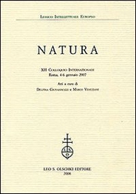 Natura. 12° Colloquio internazionale (Roma, 4-6 gennaio 2007) - Librerie.coop