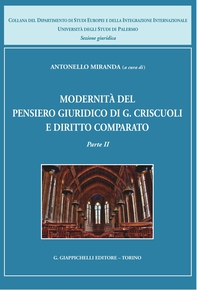 Modernità del pensiero giuridico di G. Criscuoli e diritto comparato - Librerie.coop