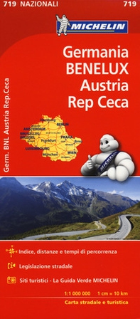Germania, Benelux, Austria, Repubblica Ceca 1:1.000.000 - Librerie.coop