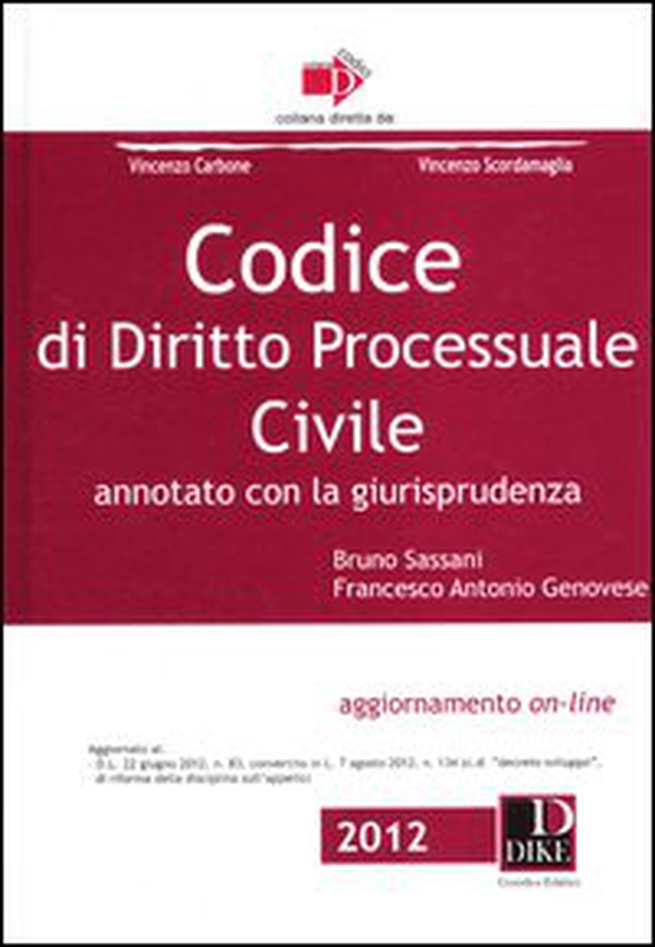 Codice di diritto processuale civile. Annotato con la giurisprudenza - Librerie.coop Codice di diritto processuale civile. Annotato con la giurisprudenza - Librerie.coop