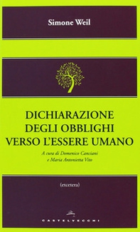 Dichiarazione degli obblighi verso l'essere umano - Librerie.coop Dichiarazione degli obblighi verso l'essere umano - Librerie.coop