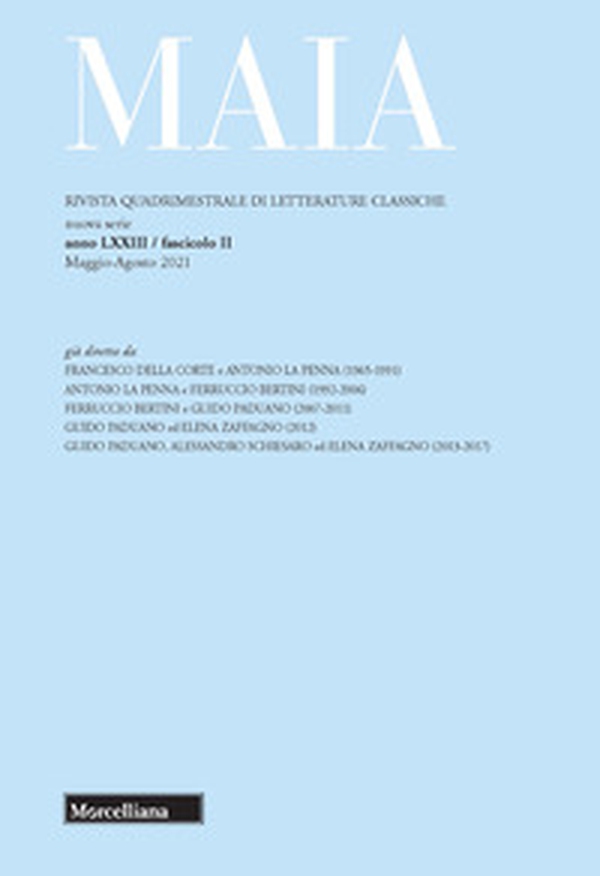 Maia. Rivista di letterature classiche - Librerie.coop Maia. Rivista di letterature classiche - Librerie.coop