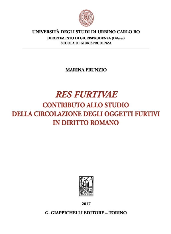Res furtivae - Librerie.coop Res furtivae - Librerie.coop