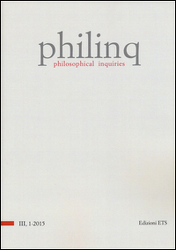 Philinq. Philosophical inquiries - Vol. 1 - Librerie.coop Philinq. Philosophical inquiries - Vol. 1 - Librerie.coop