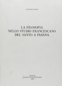 La filosofia nello Studio francescano del Santo a Padova - Librerie.coop