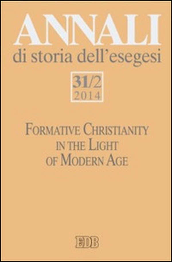 Annali di storia dell'esegesi - Vol. 31\2 - Librerie.coop Annali di storia dell'esegesi - Vol. 31\2 - Librerie.coop