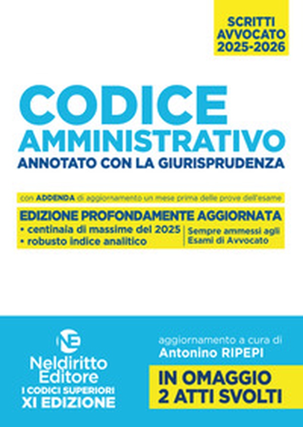 Codice amministrativo annotato con la giurisprudenza per l'esame di avvocato 2025-2026 - Librerie.coop Codice amministrativo annotato con la giurisprudenza per l'esame di avvocato 2025-2026 - Librerie.coop