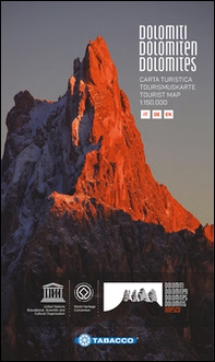 Dolomiti. Carta turistica 1:150.000. Ediz. italiana, tedesca e inglese - Librerie.coop