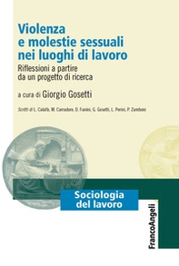 Violenza e molestie sessuali nei luoghi di lavoro. Riflessioni a partire da un progetto di ricerca - Librerie.coop