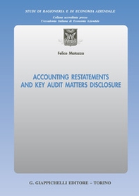 Accounting restatements and key audit matters disclosure - Librerie.coop