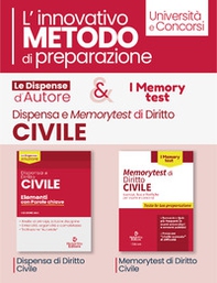 Kit le dispense d'autore: Dispensa di diritto civile. Elementi con parole chiave-Memorytest di diritto civile - Librerie.coop