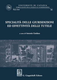 Specialità delle giurisdizioni ed effettività delle tutele - e-Book - Librerie.coop