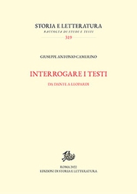 Interrogare i testi. Da Dante a Leopardi - Librerie.coop