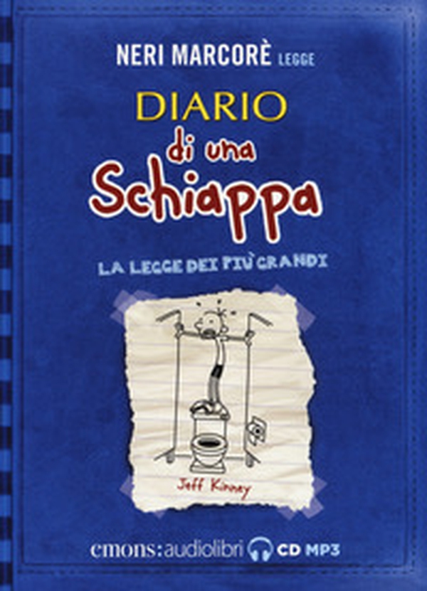 Diario di una schiappa. La legge dei più grandi letto da Neri Marcorè. Audiolibro. CD Audio formato MP3 - Librerie.coop Diario di una schiappa. La legge dei più grandi letto da Neri Marcorè. Audiolibro. CD Audio formato MP3 - Librerie.coop