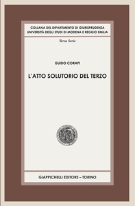 L'atto solutorio del terzo - e-book - Librerie.coop L'atto solutorio del terzo - e-book - Librerie.coop