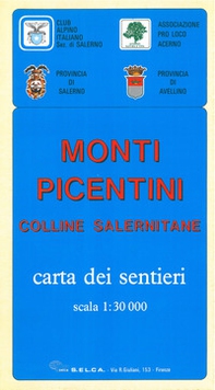 Monti Picentini. Colline salernitane. Carta dei sentieri 1:30.000 - Librerie.coop