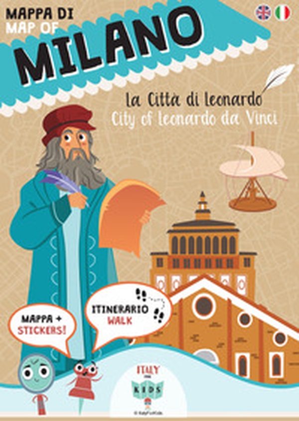 Mappa di Milano. La città di Leonardo. Ediz. italiana e inglese. Con adesivi - Librerie.coop Mappa di Milano. La città di Leonardo. Ediz. italiana e inglese. Con adesivi - Librerie.coop