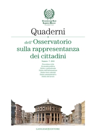 Quaderni dell'Osservatorio sulla rappresentanza dei cittadini n. 7/2010 - Librerie.coop Quaderni dell'Osservatorio sulla rappresentanza dei cittadini n. 7/2010 - Librerie.coop