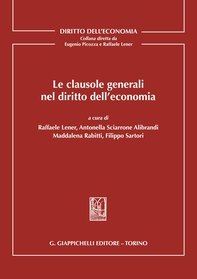 Le clausole generali nel diritto dell'economia - e-Book - Librerie.coop