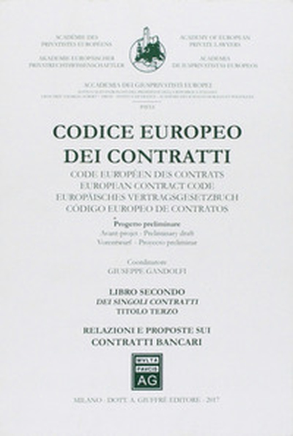 Codice europeo dei contratti - Vol. 2 - Librerie.coop Codice europeo dei contratti - Vol. 2 - Librerie.coop