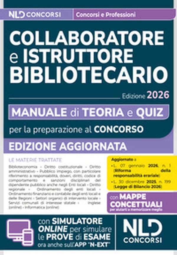 Manuale concorso collaboratore e istruttore bibliotecario 2026 - Librerie.coop