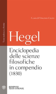 Enciclopedia delle scienze filosofiche. Testo tedesco a fronte - Librerie.coop Enciclopedia delle scienze filosofiche. Testo tedesco a fronte - Librerie.coop