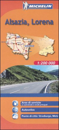 Alsazia, Lorena 1:200.000 - Librerie.coop