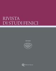 Rivista di studi fenici - Vol. 53 - Librerie.coop