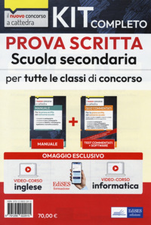 Kit completo prova scritta scuola secondaria. Teoria e test per la prova scritta - Librerie.coop Kit completo prova scritta scuola secondaria. Teoria e test per la prova scritta - Librerie.coop