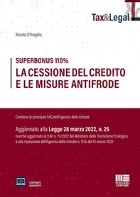 Superbonus 110%. La cessione del credito e le misure antifrode - Librerie.coop