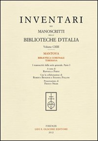 Inventari dei manoscritti delle biblioteche d'Italia - Vol. 113 - Librerie.coop