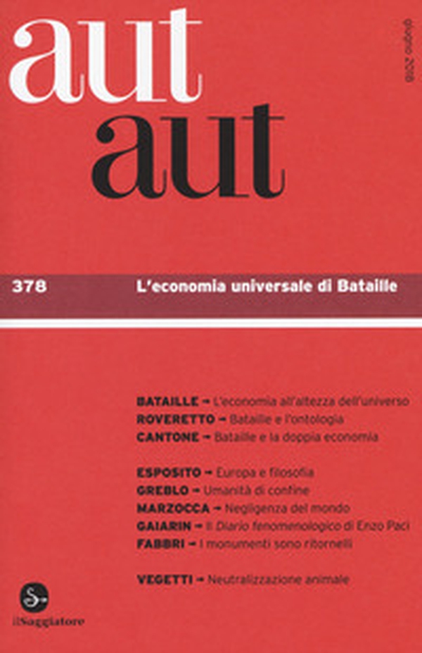 Aut aut - Vol. 378 - Librerie.coop Aut aut - Vol. 378 - Librerie.coop